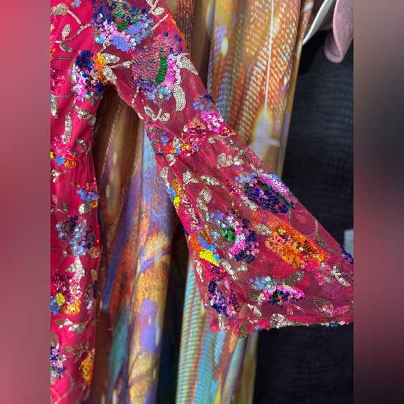 Southern Fried Chics All Gussied Up Pink Sequin Mini Party Dress NWT✨ - Picture 9 of 10